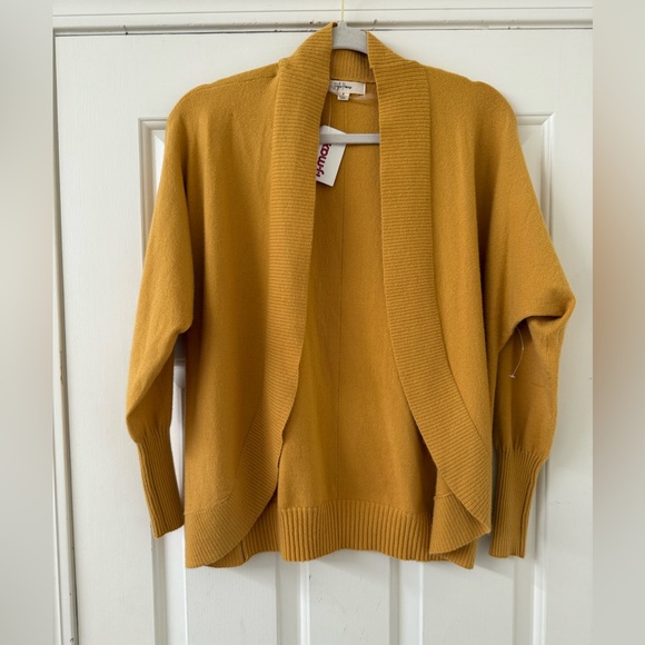 Peyton Primrose Sweaters - NWT Peyton Primrose Shrug Cardigan Bolero Butterscotch Yellow Size S
